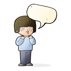 cartoon surprised man with speech bubble