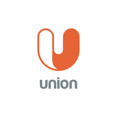 Letter U Logo design vector template. Font Logotype