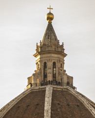 Fototapeta na wymiar Toscana,Firenze,cupola del Duomo.