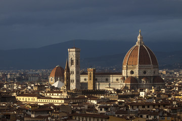 Fototapeta na wymiar Toscana,Firenze,il duomo