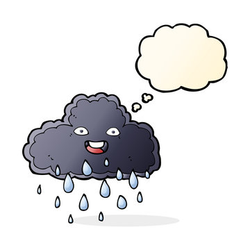 recommend clip art: cartoon raincloud with thought bubble