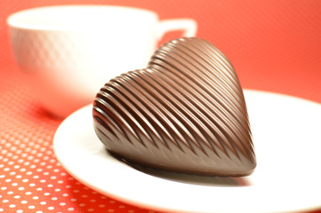 Milk chocolate heart