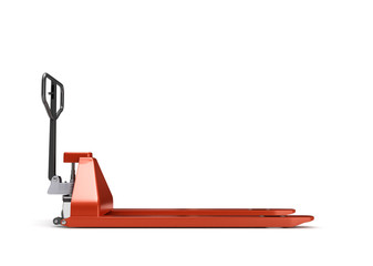Hand pallet truck, isolated on white