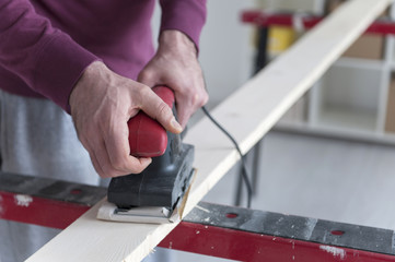 Carpenter treated wooden board