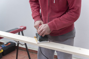 Carpenter treated wooden board