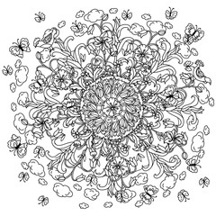 Pattern for coloring book