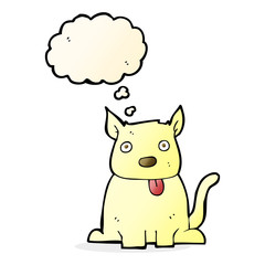 cartoon old squirt bottle with thought bubble