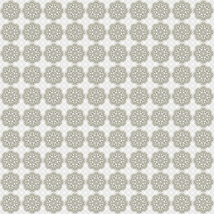 Golden over frozen pattern. Seamlessly tiled metallic-golden and frozen-white floral ornate pattern made by means of openclipart.org elements.
