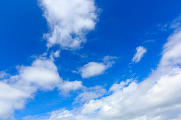 clouds in blue sky