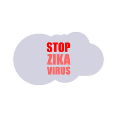 Zika Virus as a Danger Concept Art vector illustration