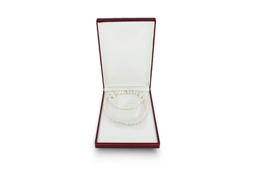 Classic Strand of Priceless Pearls in Beautiful Wood & Satin Gift Box