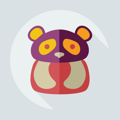 Flat modern design with shadow icons pandas