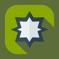 Flat modern design with shadow icons ramadan