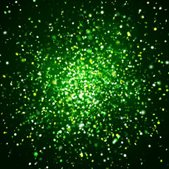 wild green glitter explosion 008