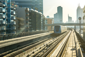 Dubai metro railway