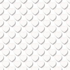 white hearts as background pattern (seamless) 023