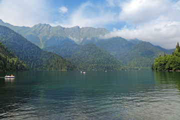 The lake Ritsa to the Republic of Abkhazian, Gudauta District
