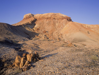 The Archaringa Hills sometimes called the Painted hills near Copper Hill,South Australia.