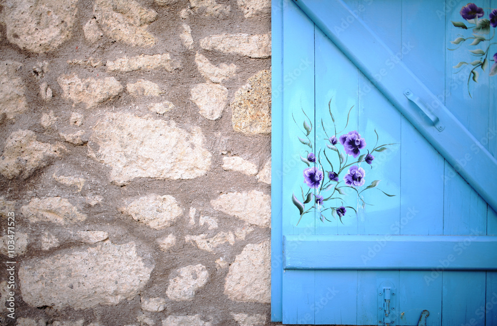 Wall mural Cute Blue Window