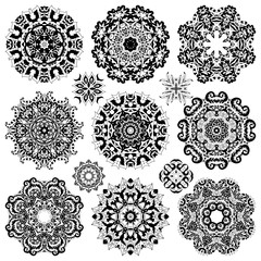 Set of mandalas
