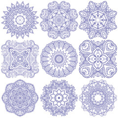 Set of mandalas