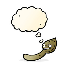 cartoon spoon with thought bubble
