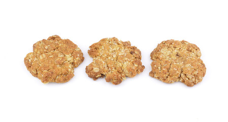 biscuits coconut isolated on white
