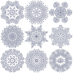 Set of mandalas