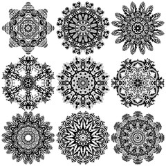 Set of mandalas