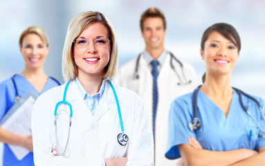 Fototapeta premium Group of hospital doctors.