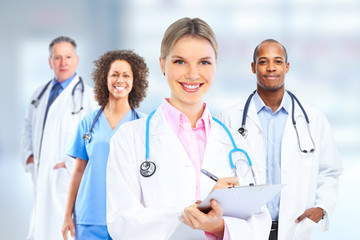 Fototapeta premium Group of hospital doctors.