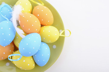 Fototapeta na wymiar Bright Color Easter Eggs