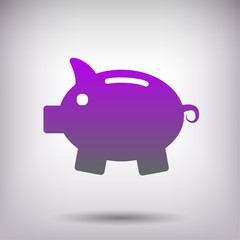 Pictograph of moneybox