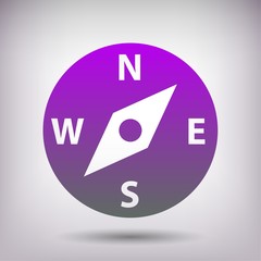 Pictograph of compass