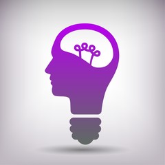 Pictograph of bulb concept