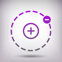 Fototapeta premium Pictograph of atom