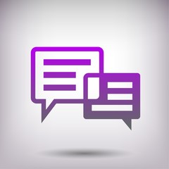 Pictograph of message or chat