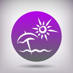 Pictograph of summer vacation