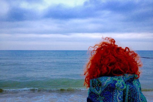 Redhead at the coast.