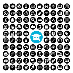 Education icon set