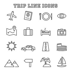 trip line icons