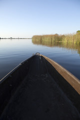 Mokoro on the Okavango Delta.