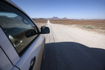 Fototapeta na wymiar Driving through Damaraland, Namibia.