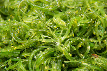 Japanese salad сhuka seaweed with sesame seeds