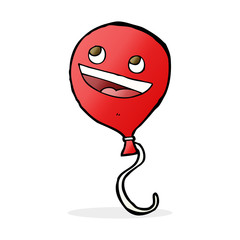 cartoon balloon with face