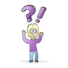cartoon shocked man