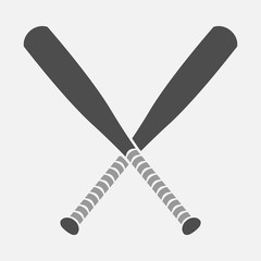 Baseball bat vector icon