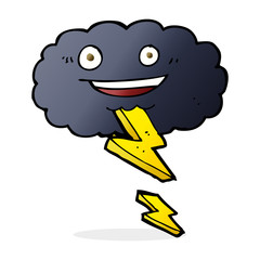 cartoon storm cloud