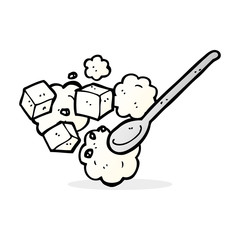 cartoon sugar lump