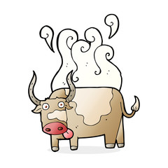 cartoon bull